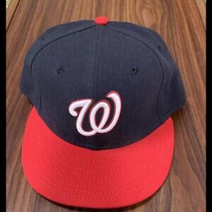 New Era 59Fifty Washington Nationals Official On Field Fitted Hat Size 7 1/8